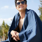 Microfiber Towel Quick Dry Camping & Travel & Gym Towel. Compact (Navy Blue / 72.00" x 40.00")