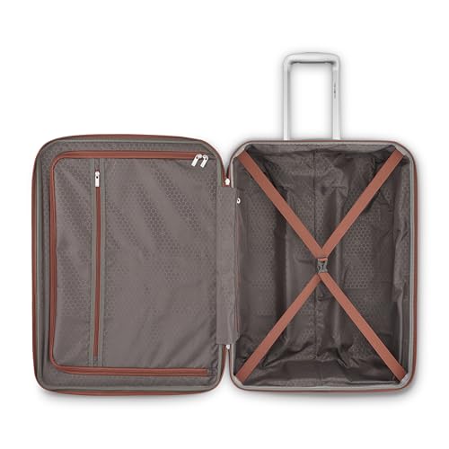 Freeform Large Checked Luggage with Dual 360° Spinner Wheels (Checked-Large Spinner / Orange)