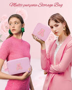 Personalized Initial Makeup Bag 2 (Pink 02)