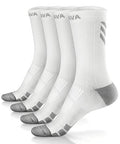 Dri tech Compression Crew Socks 15 (Large-X-Large / White (4 Pairs))