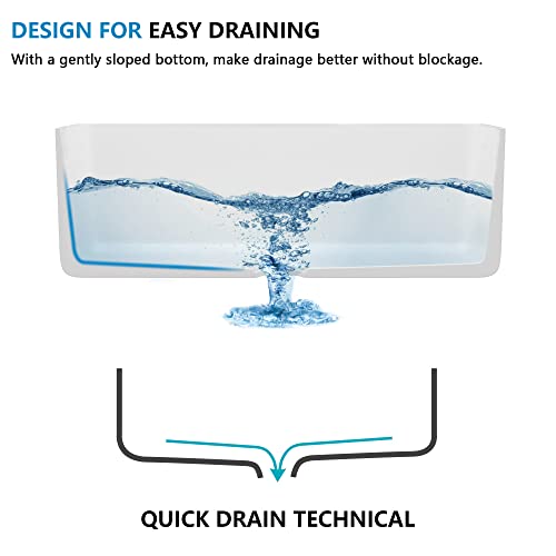 30"x18" White Farmhouse Kitchen Sink (30"x18"x10" / White)