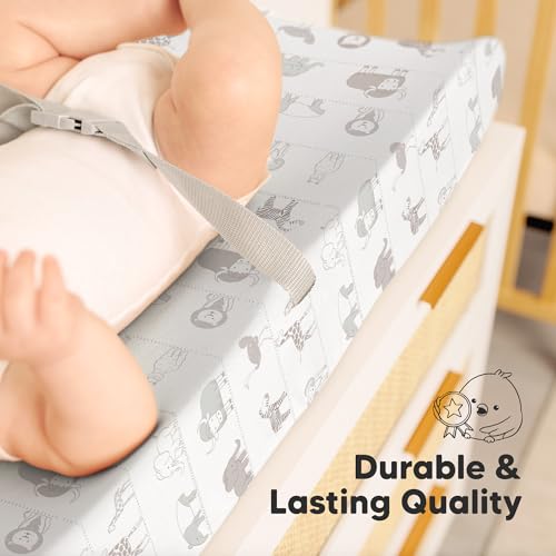2 Pack Organic Changing Pad Covers for Girl (Savannah)