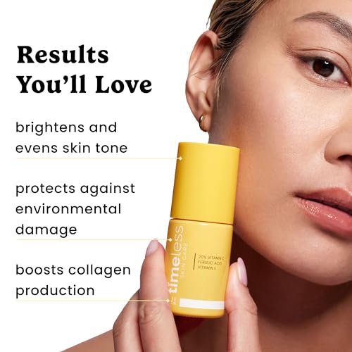 Timeless 20% Vitamin C + E Ferulic Acid Serum (1 Fl Oz (Pack of 2))