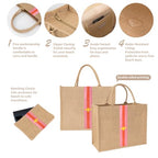 Large Beach Bag Jute Woven Pink and Red. Beach Bags for women. Versatile tote use as a Pool bag or Work tote (Red)