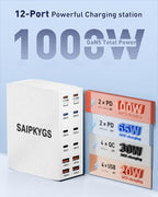 1000W USB Charging Station (White)