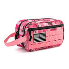 Tactical Toiletry Bag For Women Hygiene Bag EDC Military Tool Molle Pouches Small Dopp Kit Mens Shaving Kit Travel shower Bags (1 US Pink Camo)