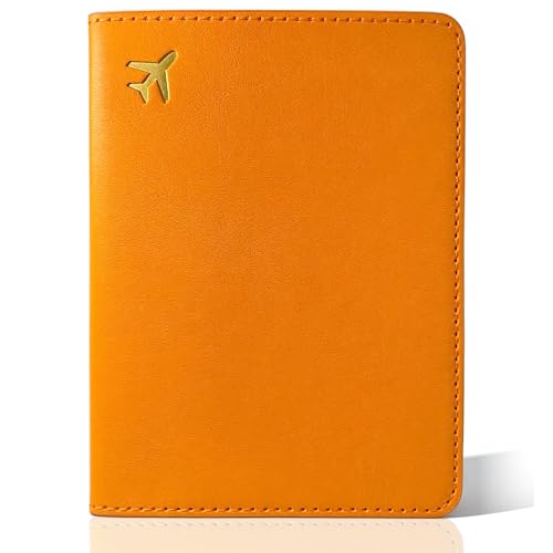 Passport Holder for Travel Essentials (Orange)