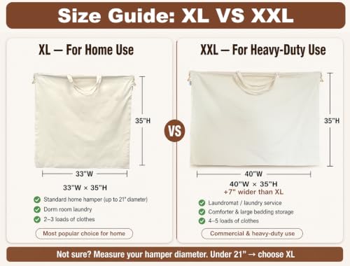 Laundry Bag with Handles & Drawstring Closure (Blue,1pc XXL / XXL 40"Wx35"H┃1 Pack)