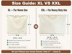 Laundry Bag with Handles & Drawstring Closure (Blue,1pc XXL / XXL 40"Wx35"H┃1 Pack)