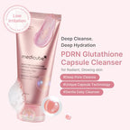 Facial Cleanser PDRN Pink Glutathione Capsule Foam Cleanser (4.23 Ounce)