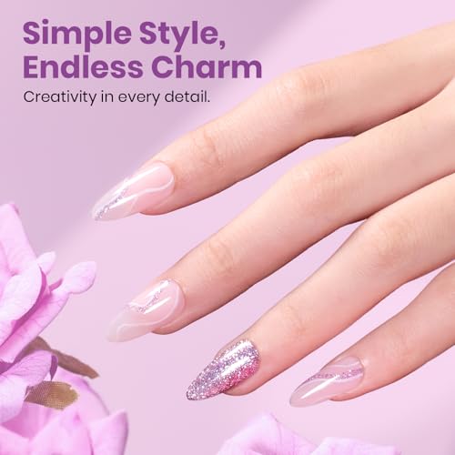 Beetles Purple Gel Nail Polish (J - Shimmery Purple | Rose Quartz Glow)