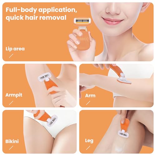 Travel Razor with Lubricating Strip (Orange)