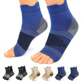 6 Pairs Compression Socks with Arch Support for Plantar Fasciitis (2 Black+2 Nude+2 Navy(6 Pairs) / Small (6 Pair))