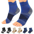 6 Pairs Compression Socks with Arch Support for Plantar Fasciitis (2 Black+2 Nude+2 Navy(6 Pairs) / Small (6 Pair))