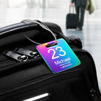 Customized Stainless Steel Luggage Tags (Initial 2"x2" / 2 Pack)