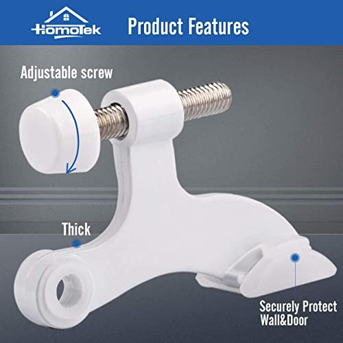 24 Pack Hinge Pin White Door Stopper (24 Pack / White)