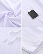 Mens Fashion Hoodies Sport Pullover Solid Color Shirt Workout Lightweight Tops White Large (Large / White1)