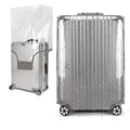 24 Inch Waterproof Clear Suitcase Cover (Gray Trim-0.4mm / 24" Suitcase Cover.)