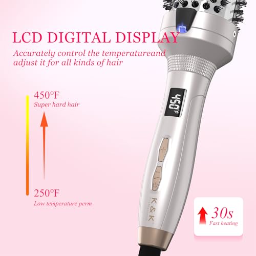 Thermal Brush Heated Round Brush 1.77 inch (Silver / 1.7 Inch)