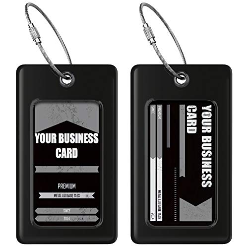 Luggage Tags TUFFTAAG (Black / 2 Pack)