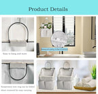 2 Pack Wall Hanging Storage Bag (Grey(2 Pcs))