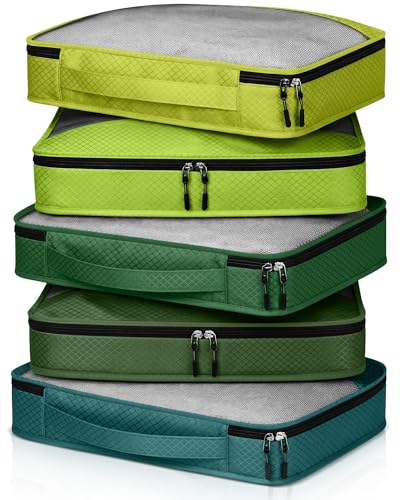 Packing Cubes for Suitcase Large Organizer Bags (Green / Large)