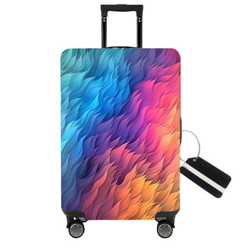Thicker Travel Luggage Covers with Luggage Tag For Suitcase Tsa Approved (F2484 / S)
