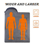 Sleeping Bags for Adults Backpacking (3.3lb Grey)