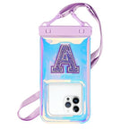 Waterproof Phone Pouch Floating (Iridescent Purple Letter)