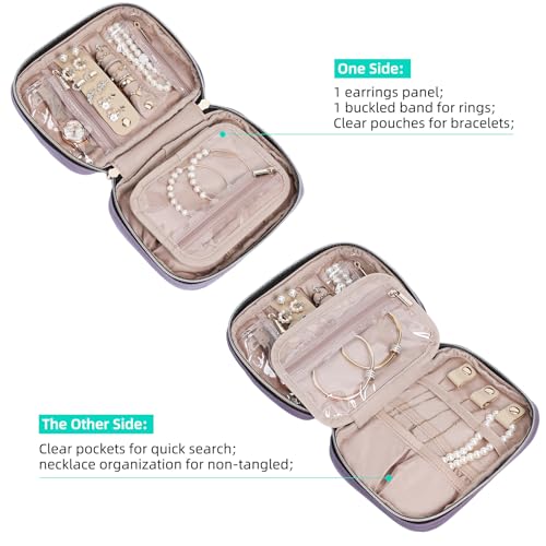 Travel Jewelry Case Organizer (Purple / Small)