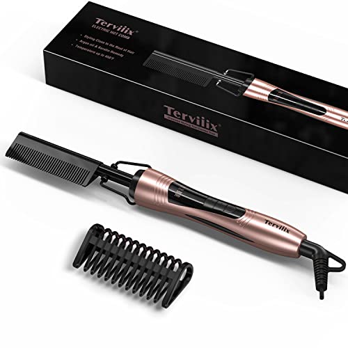 Electric Hot Comb for Lace Front Wigs (Rose Gold)