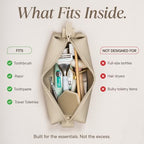 The Koby Dopp Kit Toiletry Bag (Sand / Mini 8.5” x 2.75” x 2”)