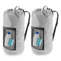 Laundry Bag Backpack (2Pack / Light Gray)