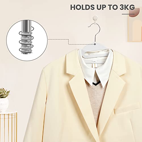 Plastic Hangers 50 Pack with Non (White / 50 pack)