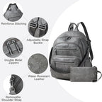 Backpack Purse for Women Laptop Backpack (Style1-dark Grey)