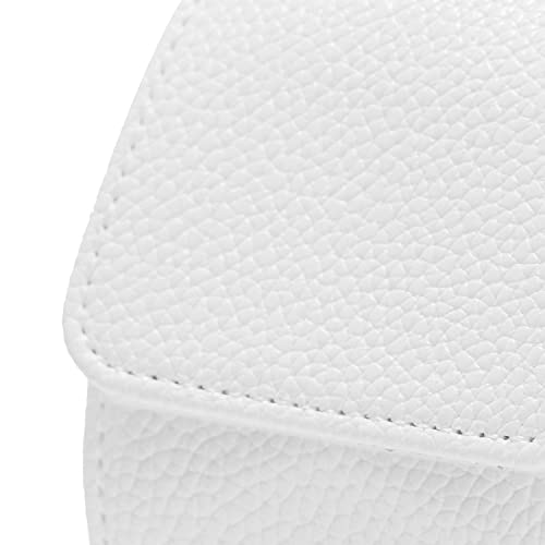 Single Watch Case Portable Travel Watch Roll Box for Women and Men (White)