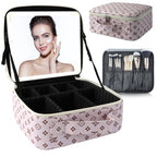 Makeup Bag with Led Mirror (Pink-1 / with LED mirror)