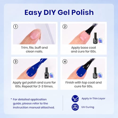 Beetles Blue Gel Nail Polish (D - Creme Blue | Sapphire Love)