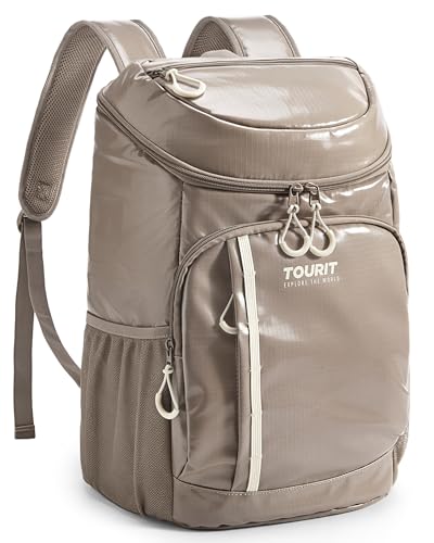 Cooler Backpack Insulated 30 Cans (Gold / Circular zipper)