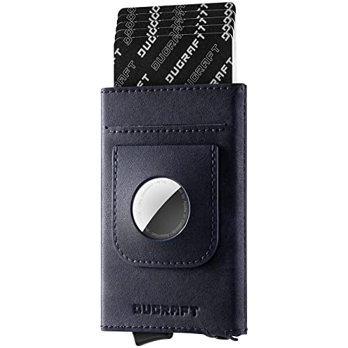 Pop Up Wallet Compatible with AirTag (Navy)