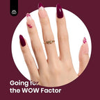 Beetles Dark Red Gel Polish (C - Creme Red | Mellow Plum)