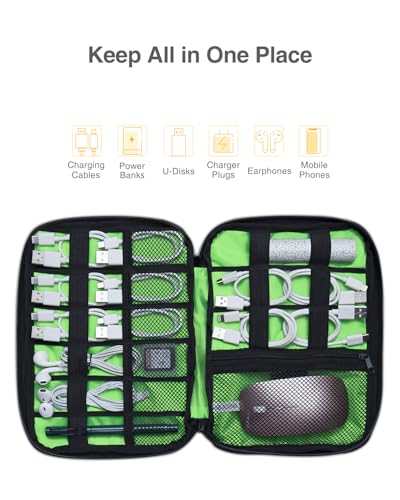 Travel Cable Organizer Bag (Small / Black)