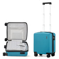 16 Inch Underseat Small Carry On Luggage (Caribbean Blue / 16 Inch)