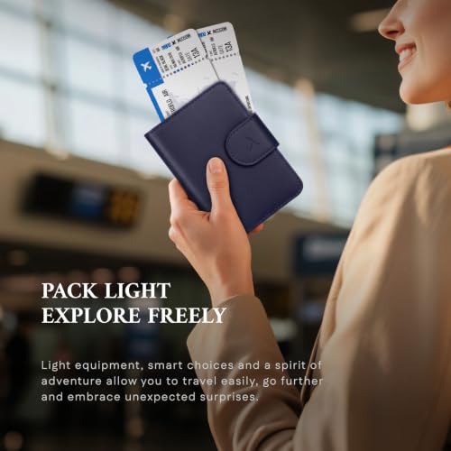 Passport Holder for Travel (Midnight Navy)