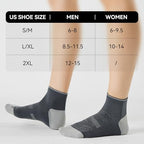 Ankle Compression Running Athletic Socks for Men Women (Large-X-Large / Grey (5 Pairs))