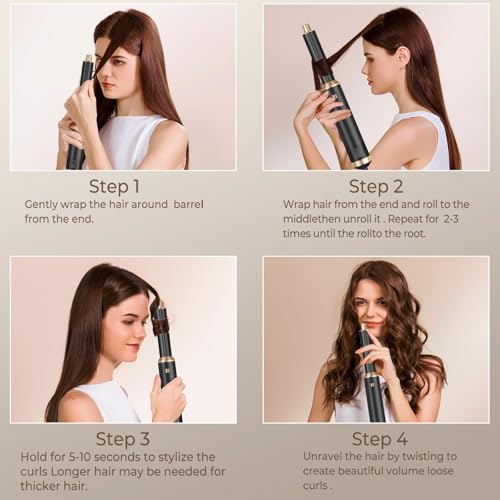 Blow Dryer Brush 5 in 1 (Dark Black)