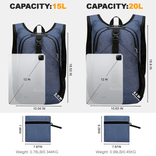 20L Small Hiking Backpack for Women Men (Dark Blue / 20L)