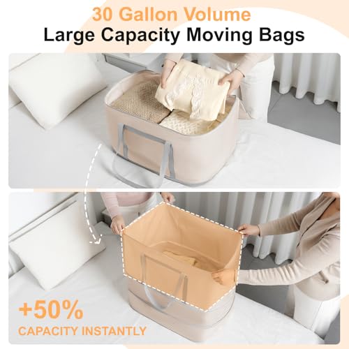 Comforter Storage Bag (Beige / 2 Pack - 3 Layer)