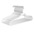 Premium Clear Invisible Acrylic Hangers (Clear/Silver / 20-Pack)