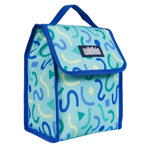 Insulated Lunch Bag for Kids (Confetti Blue)